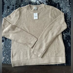 J. Crew Beige Ribbed Knit Sweater